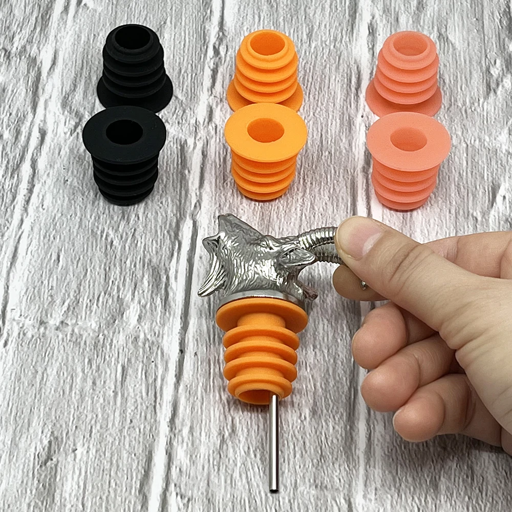 Wine Accessories Using Durable Silicone Bottle Wine Stopper Vacuum Silicone Sealing Ring for Wine Pourer Spout