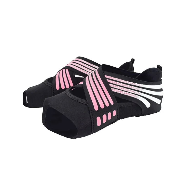 
Wholesale Colorful soft elastic fabric training Five Finger Yoga dance socks shoes for women 