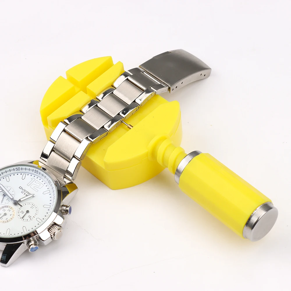 High end hard PP plastic watch band link pin disassembly tool watch repair tools kit accessories yellow watch tools