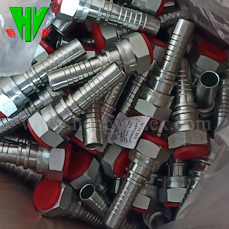 Custom hydraulic fittings hose ends carton steel SAE hose fittings