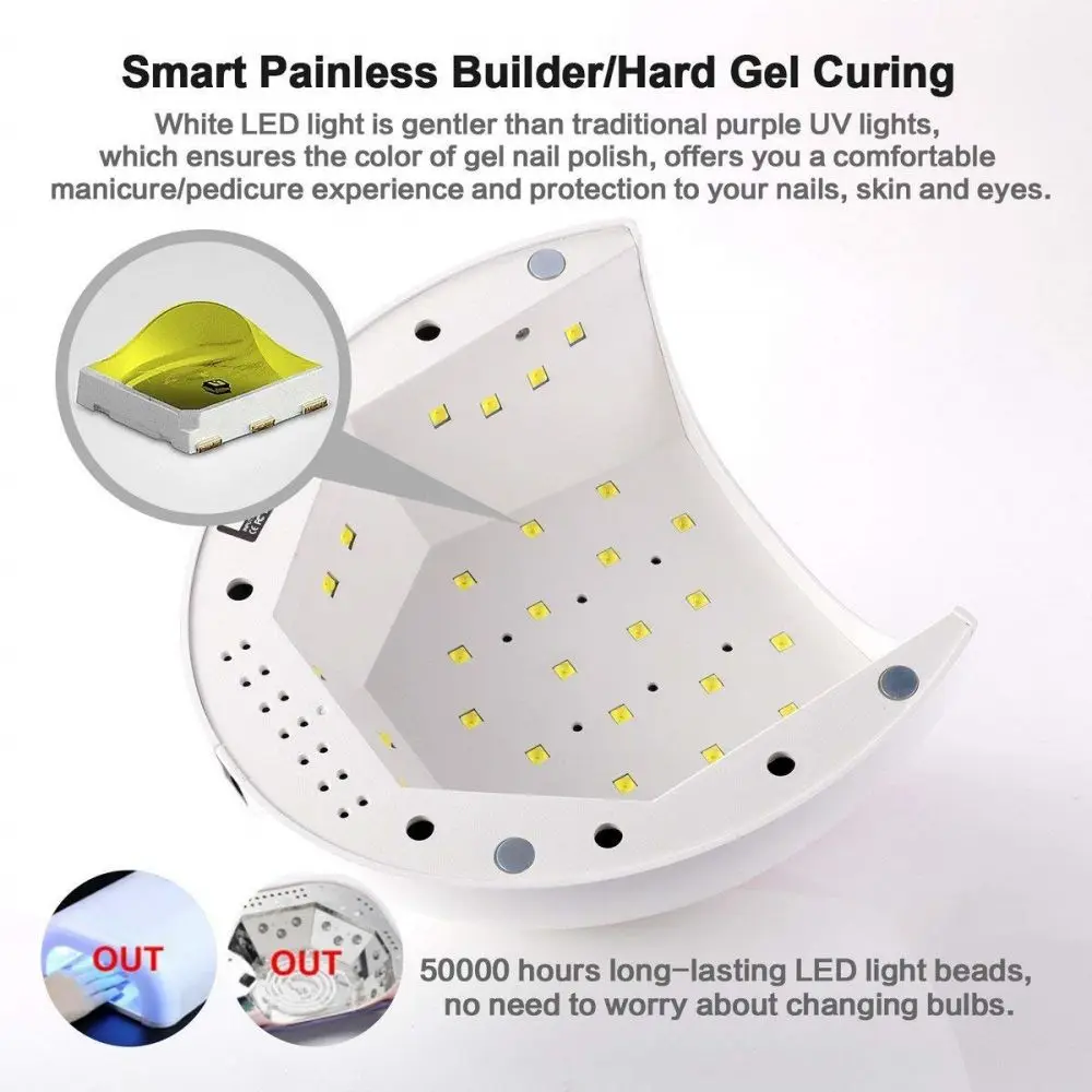 Professional SUNUV 48W uv light nail dryer gel led nail lamp for flash curing
