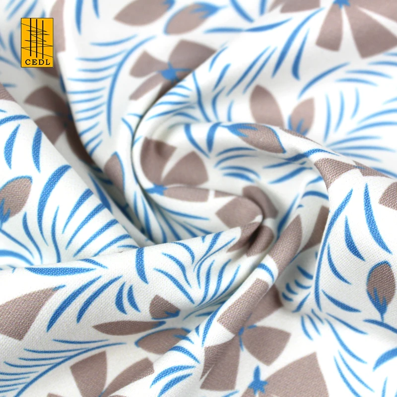 Nice High Quality Floral Digital Printing Fabric Polyester Lyocell Blended Digital Print Fabric for Skirt Dress Shirt GRS & OCS