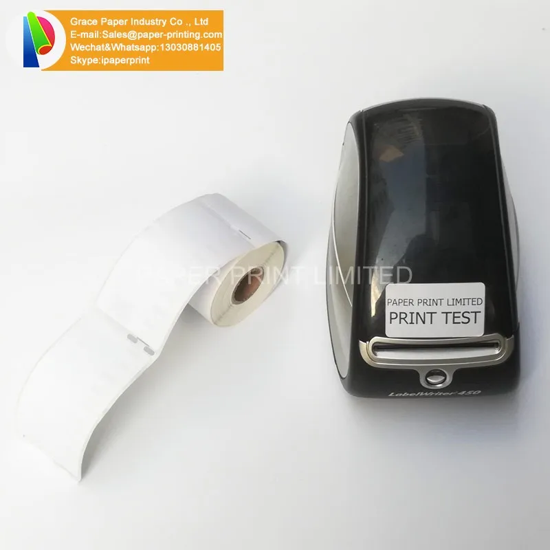 Direct thermal label 54*101mm Dymo 99014 Compatible yellow Label also supply Blue, green, orange, pink, red, color