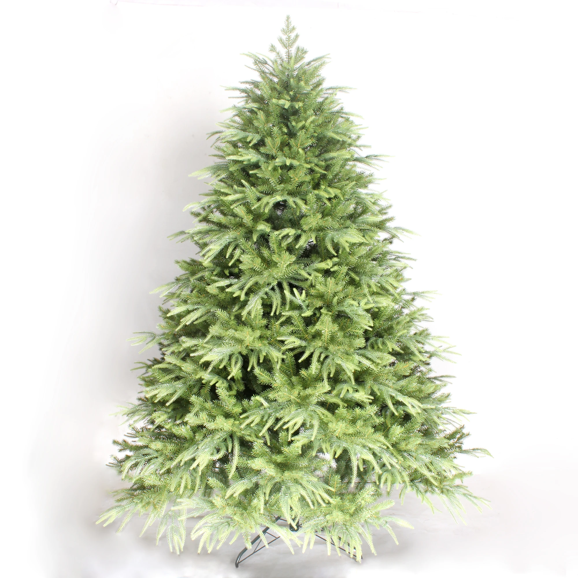 Christmas tree green color full PE material hinged tree pointed 5ft/6ft/7ft/8ft customized tree