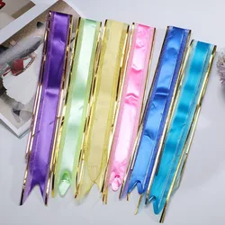 Wholesale Products Snow Yarn Organza Material Gift Wrap Decoration Ribbon Suitable Christmas Red  Pull Bow