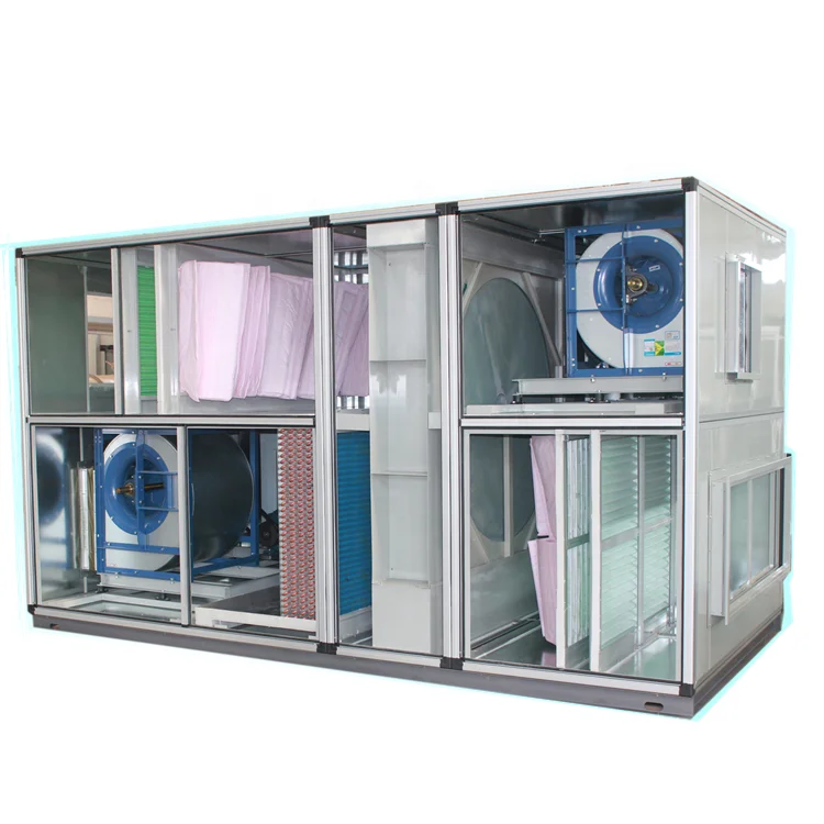 Great performance air cooling system industrial T3 rooftop packaged unit 50hp rotor cleaning AHU with great price