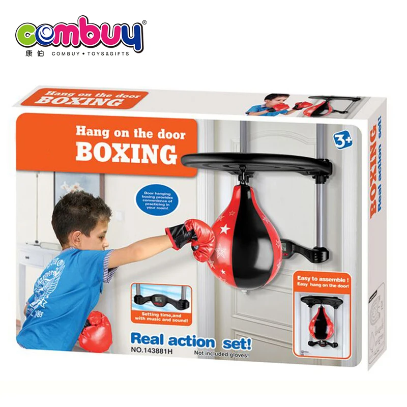 Indoor Sport Game hang Door Kids Boxing Set Toys with Gloves