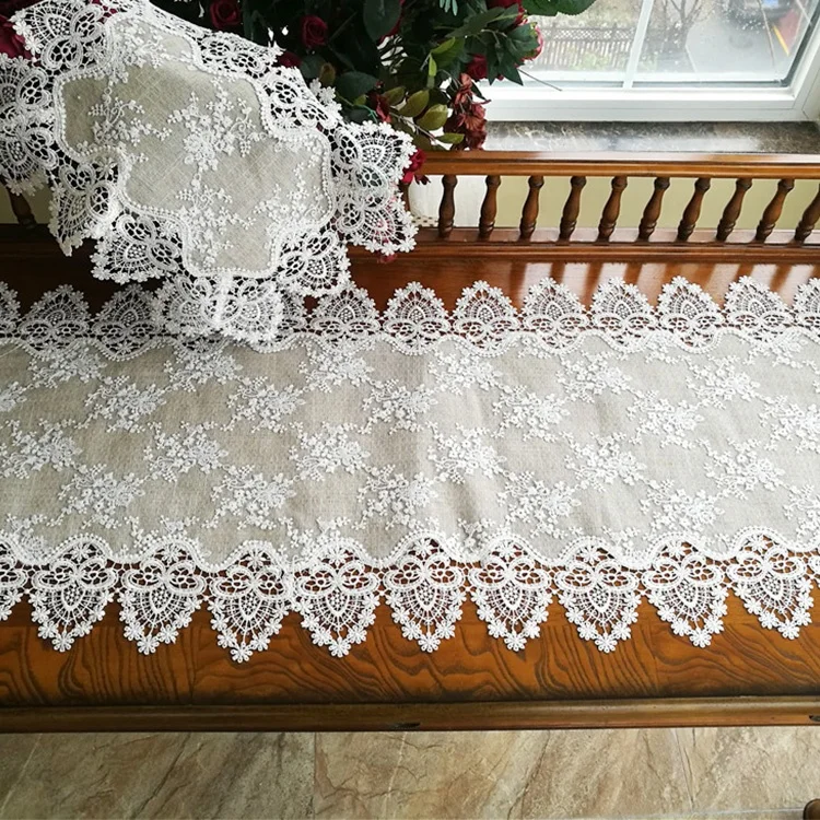 Фабричный поставщик, оптовая продажа, однослойная скатерть с кружевной окантовкой