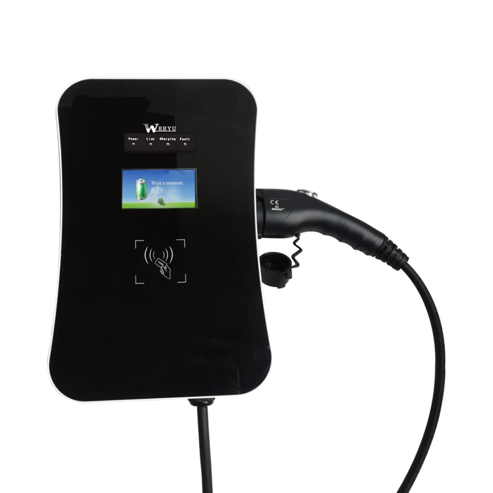 EVSE type2 EV зарядная станция 7 кВт 22kW wallbox AC зарядное устройство