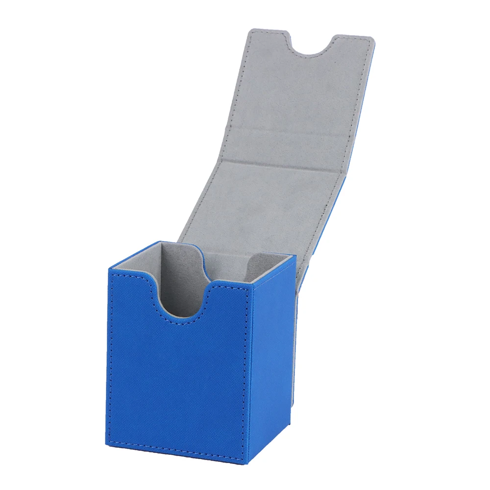 Wholesale 100+ PU Leather Game Storage Yu-Gi-Oh Box Card Custom LOGO Deck Box Leather Tcg  Mtg Card Deck Box