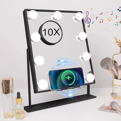 Mirror Manufacturers Smart Hollywood Hd Leds Living Room Stand White Vanity Mirror With Clear Bulbs Lights For Bedroom