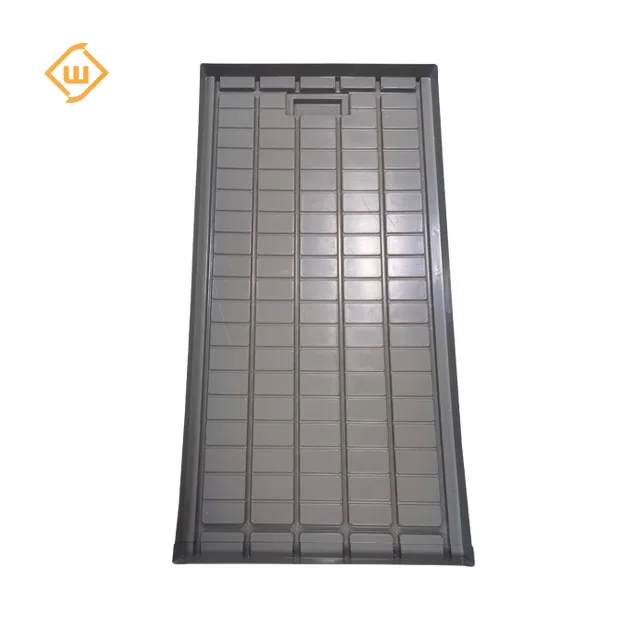 White 4x8 ABS Plastic Hydroponic Fodder Flood Grow Trays for  commercial greenhouse benches