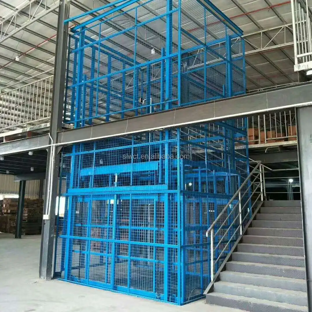 Подъемник SLWCT, Грузоподъемная платформа, подъемник, электрический направляющий грузовой подъемник на Филиппинах