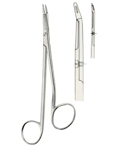 
Top Quality Olsen Hegar Needle Holder Serrated With Scissor Surgical Needle holder Dental Needle holder with Scissor 