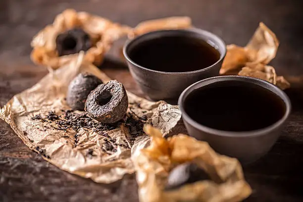 China Puer Suppliers Fermented Puer Tea Cake Puerh Tea Raw Leaf Dried Tangerine Peel Orange Puerh Tea