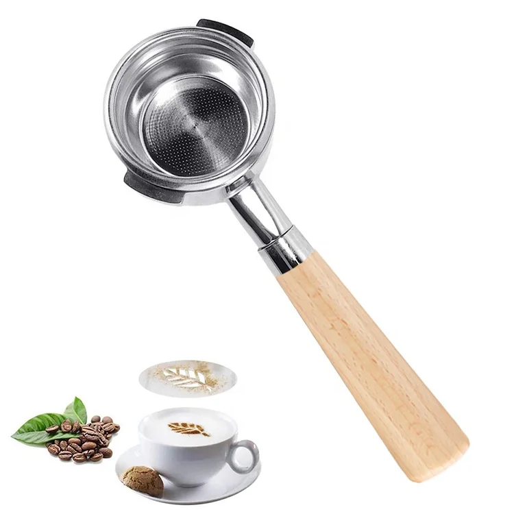 Лидер продаж в интернет-магазине, кофейные кухонные приспособления с тремя ручками 51 мм, ручка без дна из массива дерева, аксессуары для кофемашины