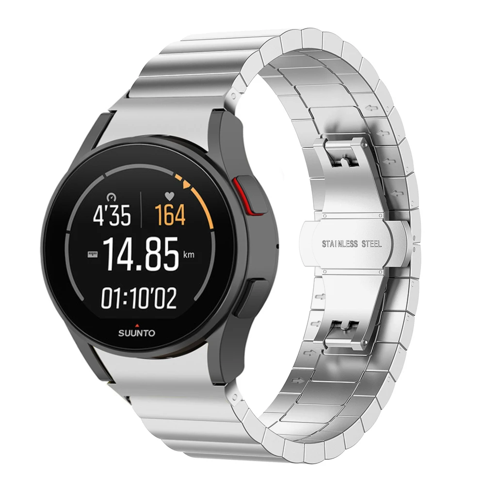 Ремешок из нержавеющей стали для SAMSUNG Galaxy Watch 4 3 2 1, металлический браслет для наручных часов, 40 мм 41 мм 42 мм 44 мм 45 мм 46 мм