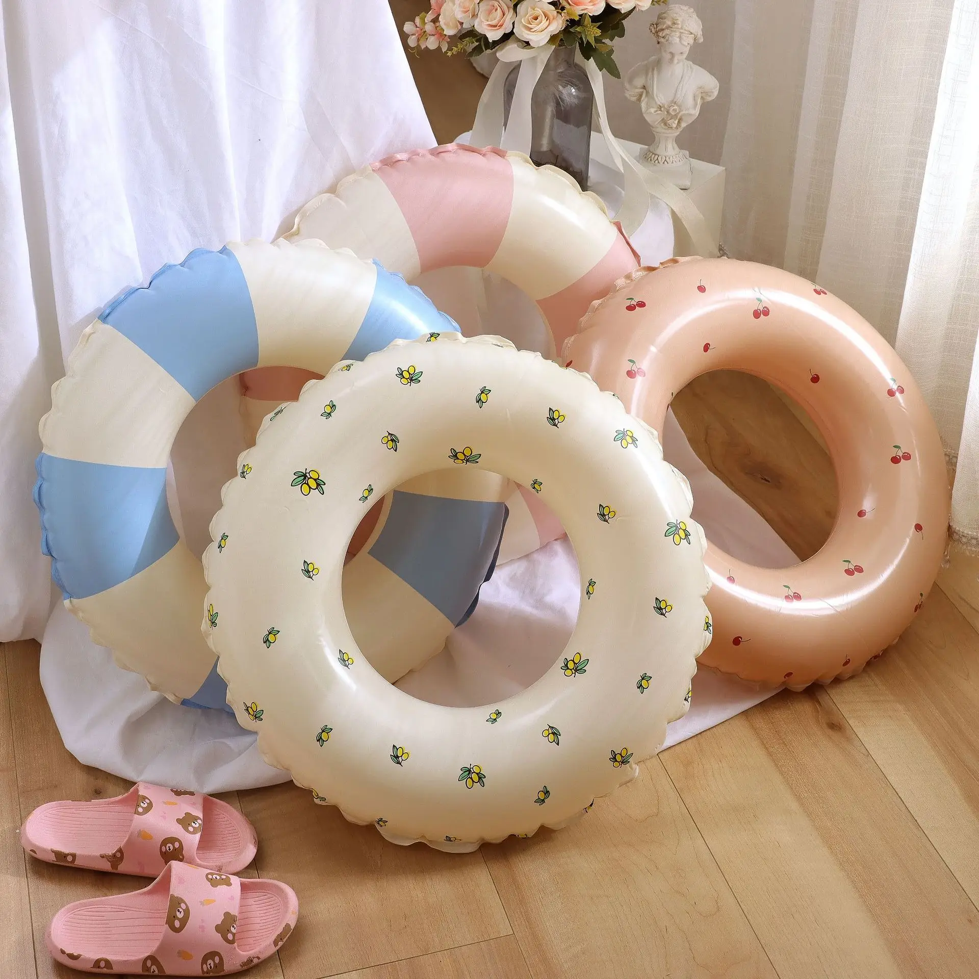 Family Enjoy Float Eco-friendly PVC Durable Swimming Newest Style Factory Inflatable PVC Water Swimming Ring