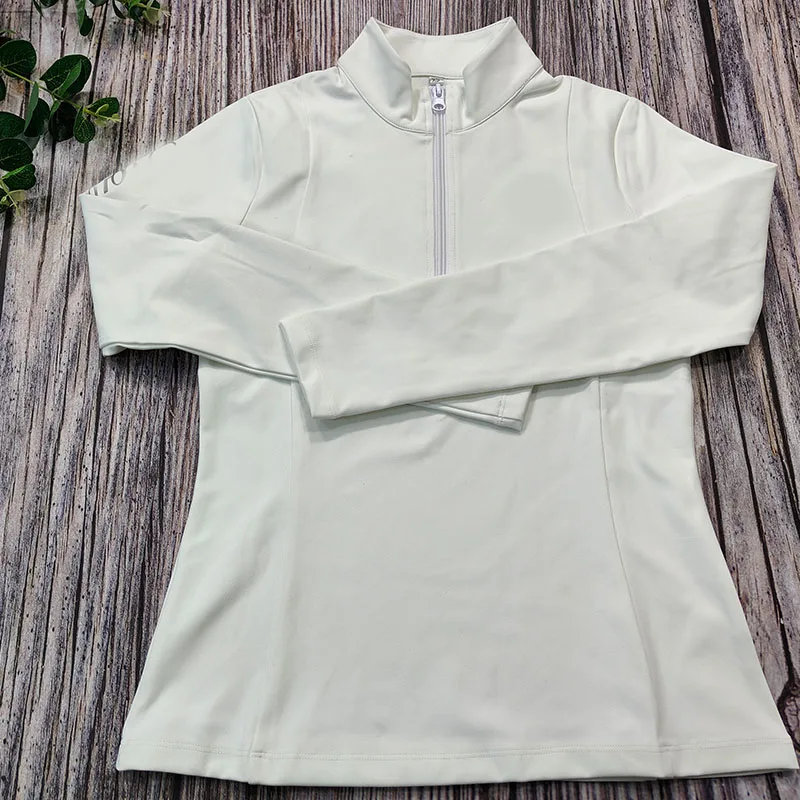 New Design Long Sleeve Riding Base Layer Outdoor Sports Show equestrian Costume top Women Top  Equestrian Shirt