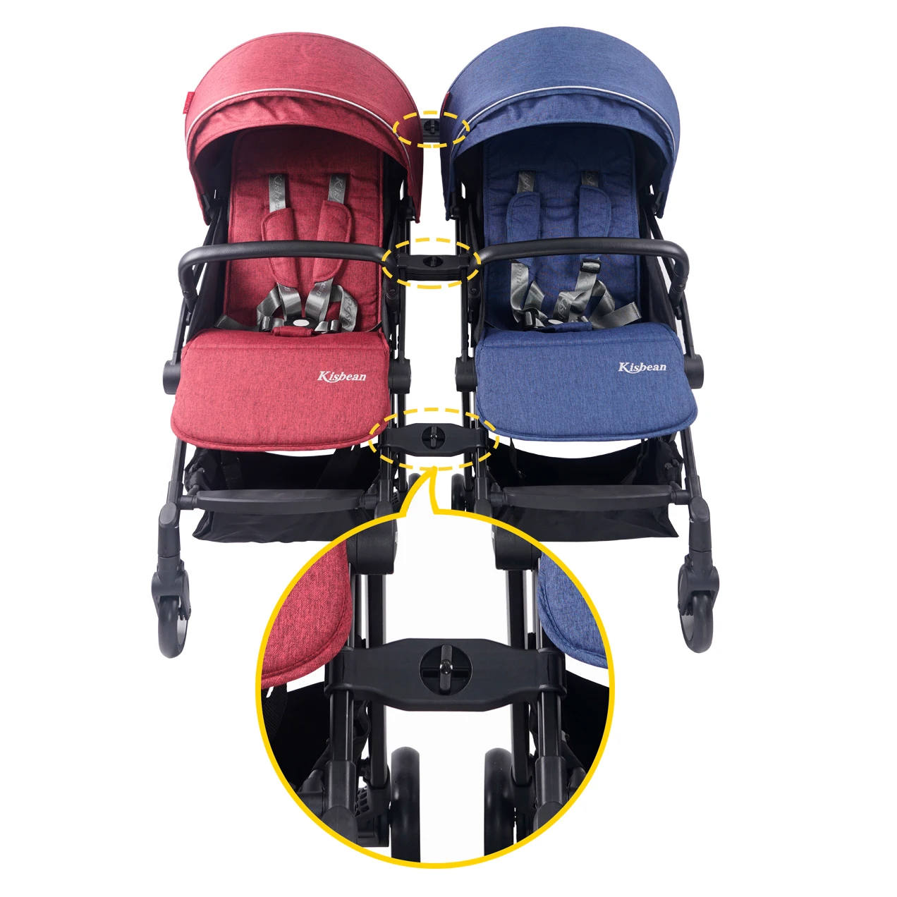 Baby Stroller Accessory Twin Baby Stroller Connector 3pcs/set for Twins