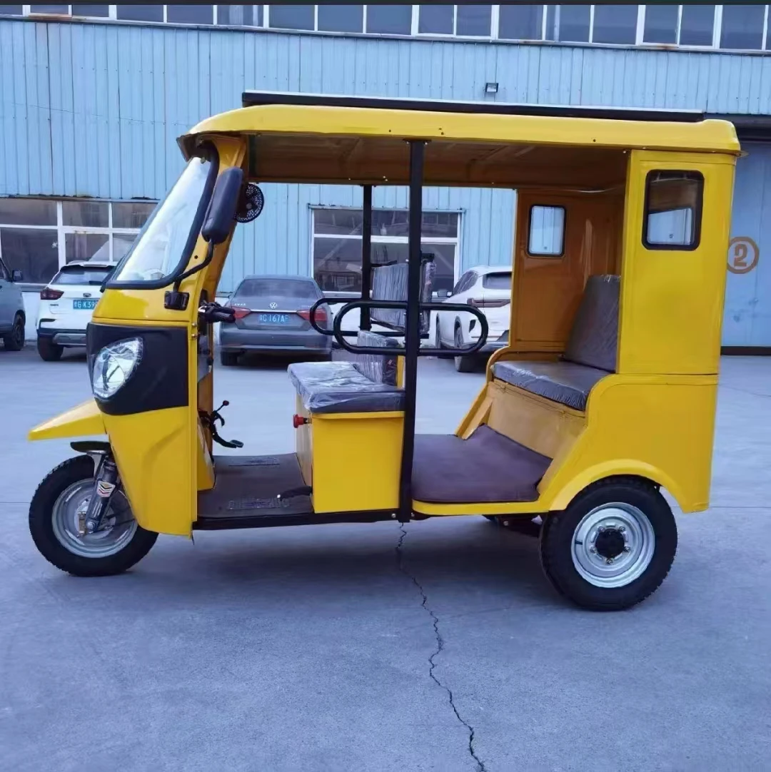 2024 Factory Hot Selling China Low Price Three wheeled Motorcycle Taxi Electric Gasoline Passenger Three wheeled Vehicle