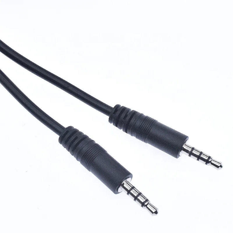 Factory customized 3.5 mm Aux Audio Video Cable speaker/headphones stereo cable  male  to male