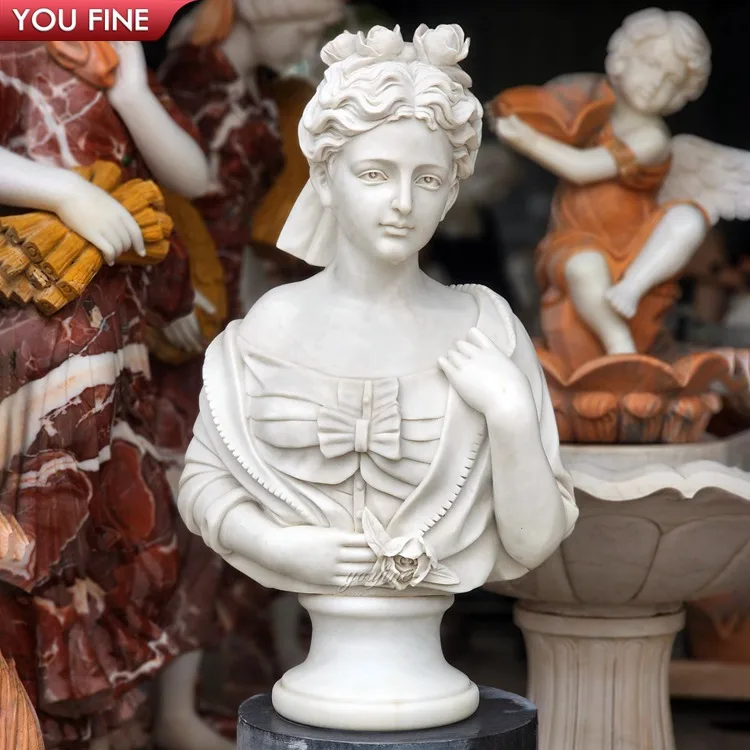 Promotion Natural Marble Venus Head Bust Statue