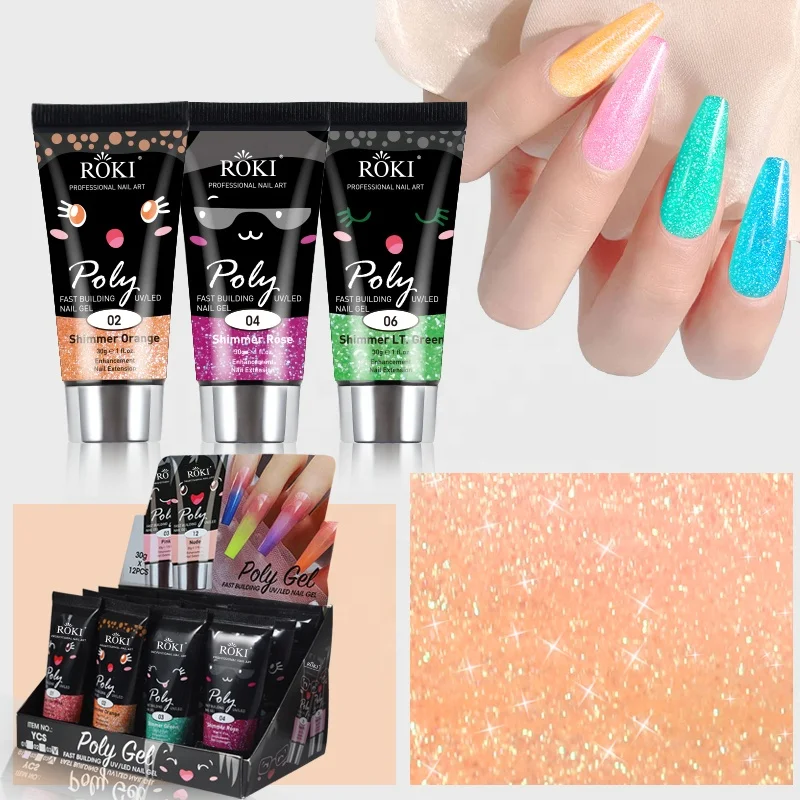 Extension Nail Gel Clear White Pink UV LED Extension Gel Nail Tips Enhancement Slip Solution Quick Extension Gel