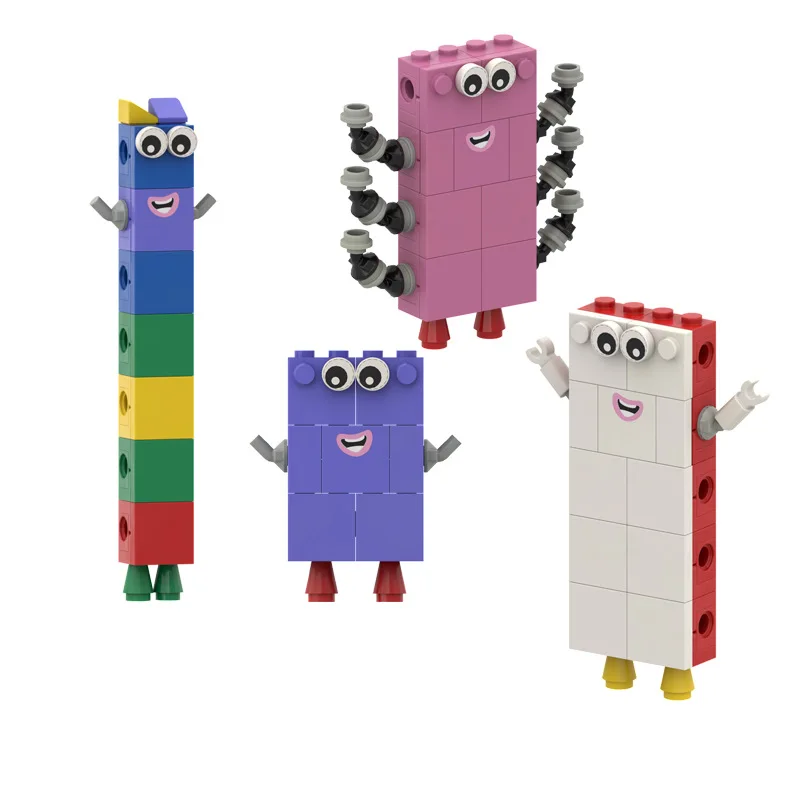 Numberblocks Transformable Card Game Action Figure Handwork Educational Toy Boys Girls Develops Imagination Hand-on Skills Model