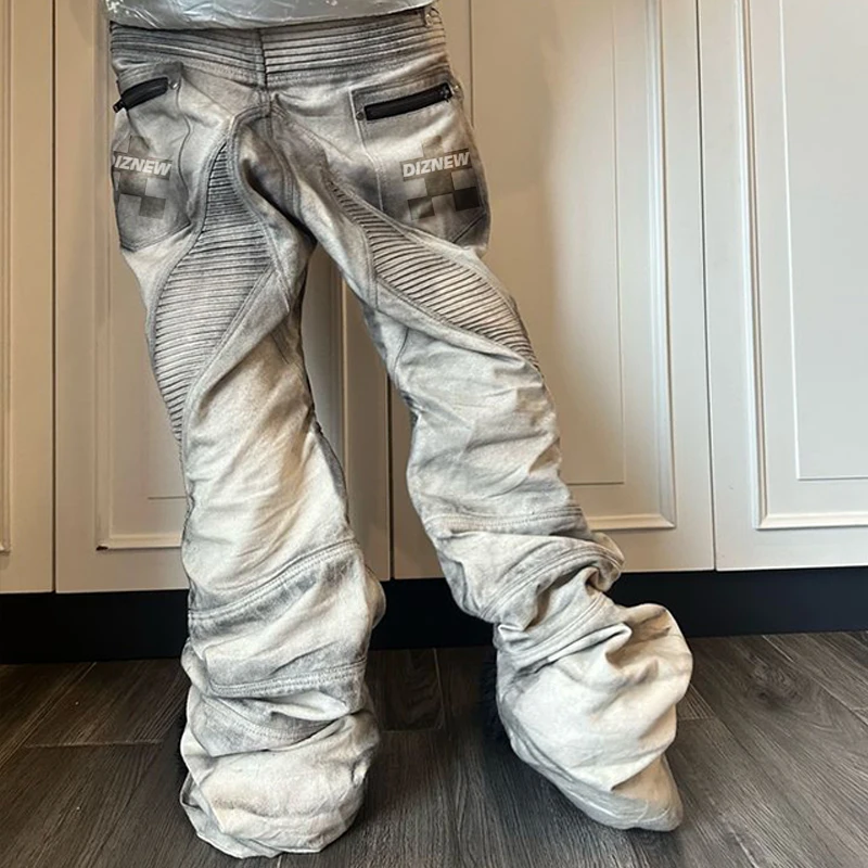 DiZNEW New arrivals Custom 2024 popular design clothing High quality street wear mens straight jeans