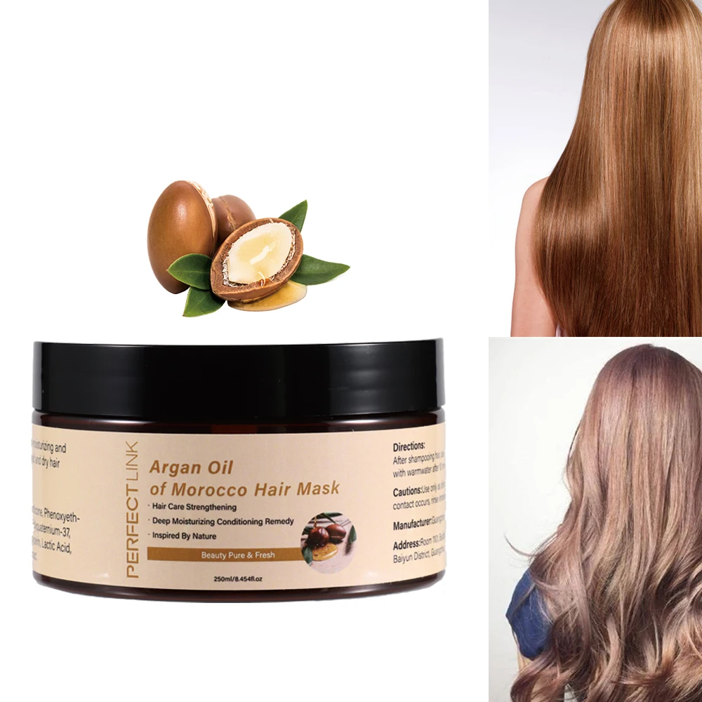Herbal Shea Butter Essence Repair Hair Mask With Agran Oil Provides Strong Moisture Repair Dry Damaged Hair Care Products