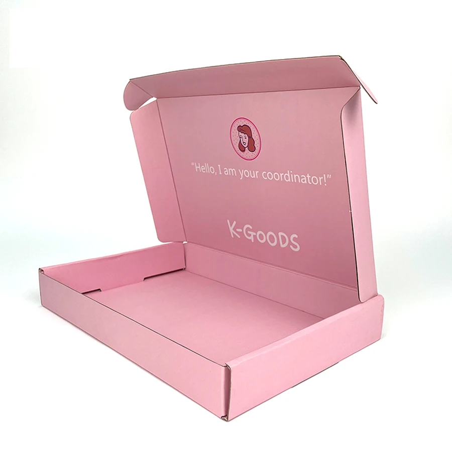 5 Ply Pink Color Lightweight Shipping Boxes For Small Business Goods Packaging