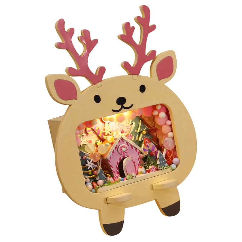 doll house candy house school art house  School season  toy hut model toy assembled model