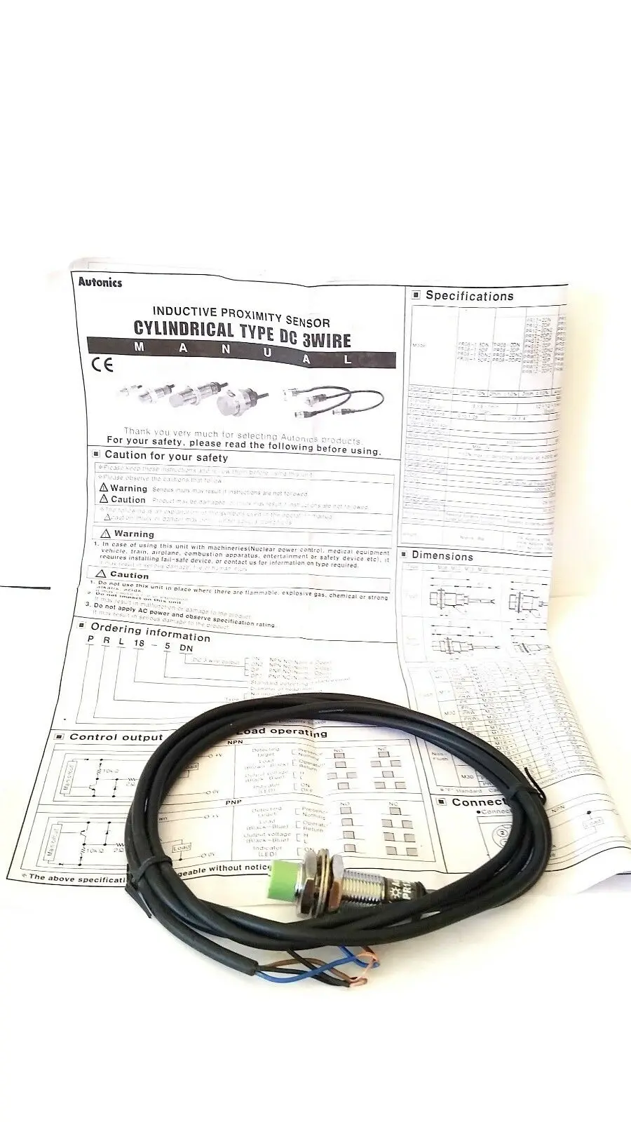 Autonics Capacitive Proximity Sensor CR18-8AC