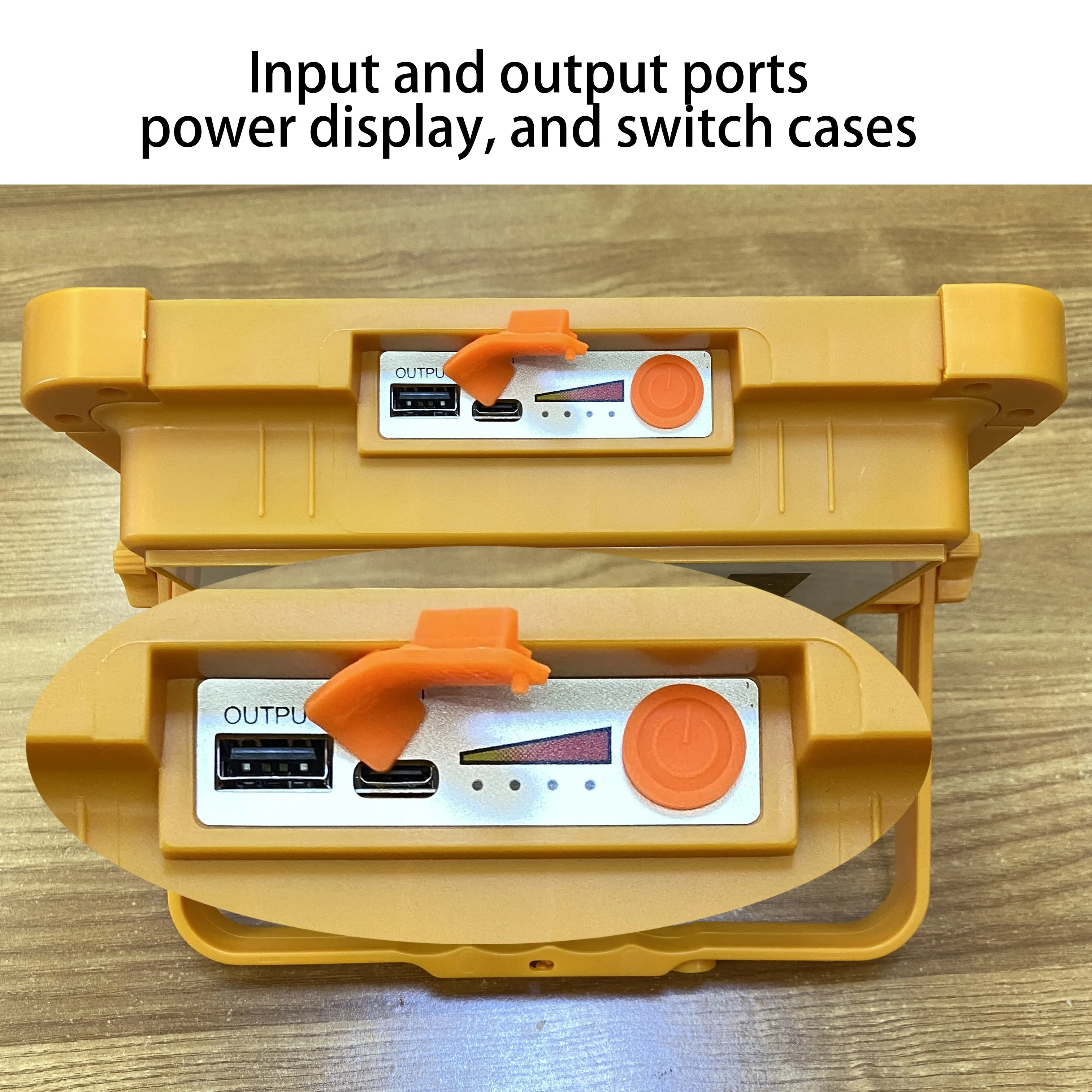 IP65 Waterproof 200W LED Outdoor Portable USB Rechargeable Emergency Camping Light Solar Floodlight for Fishing Camping Gear