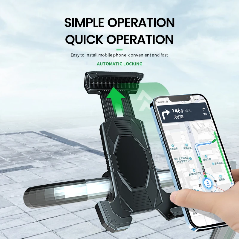 2023 new for iPhone 14 Pro ABS Premium Quality Bicycle Cell Phone mount electric Bike Motorcycle Mobile Phone Holder