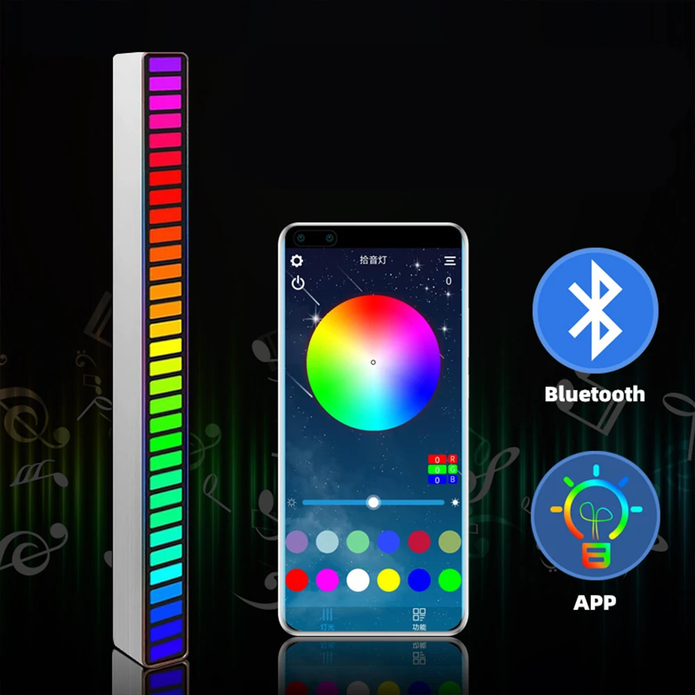 Светодиодная лампа RGB с голосовой активацией и звуковым управлением освещение для умного дома