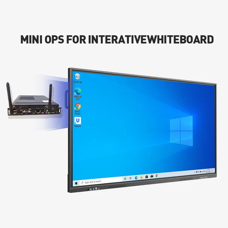 Промышленный компьютер дисплей 4k ops мини-ПК core i3 i5 i7 для белой доски образования офиса