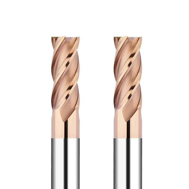 Kerno Solid Carbide Endmill CNC Cutter Tool For Metal Milling Cutter Router Bits Square Face End Mill HRC 45/55/60