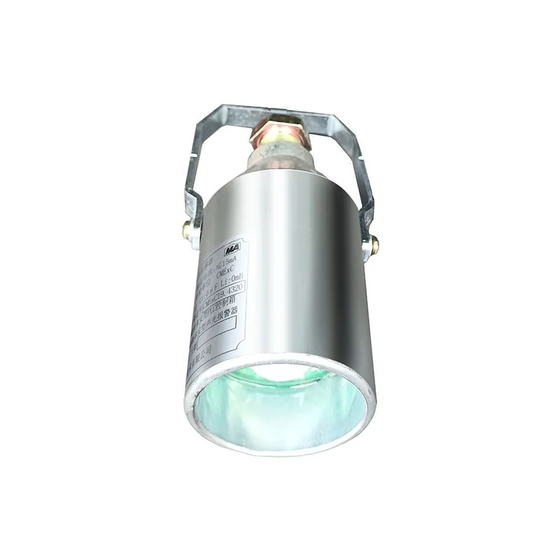 The thermoluminescence control sensor for mine automatic spray dust suppression device is small in size and simple in operation