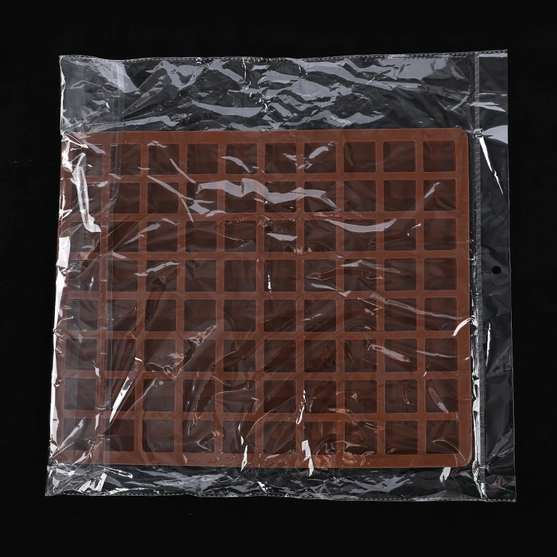 Classical square shape silicone mold for chocolate making soft bpa free chocolate molds baking tools