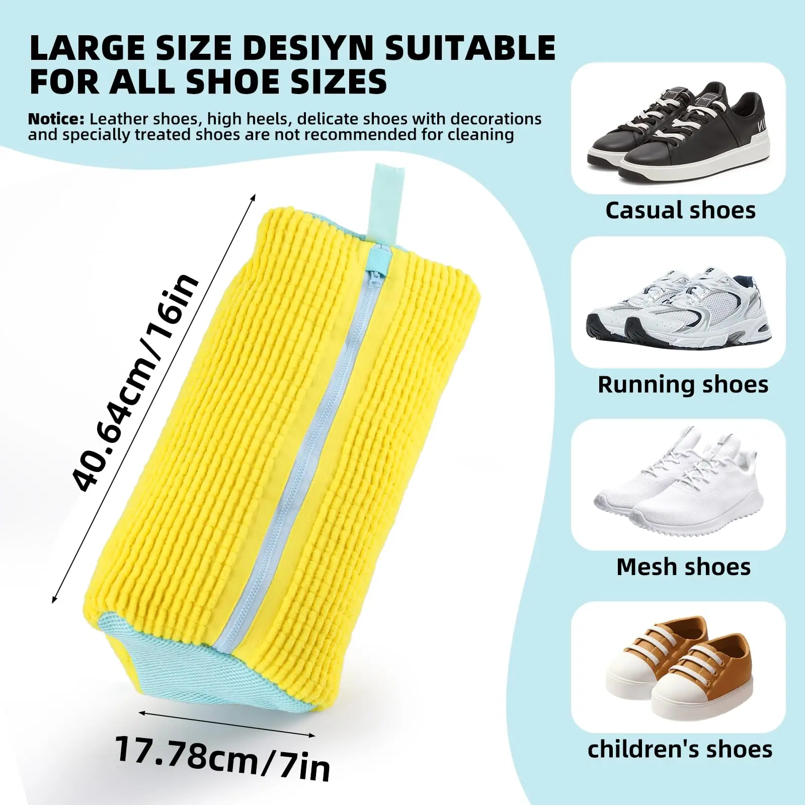New Design Dryer & Machine Wash Bag for Shoes Mesh Laundry Wash Bag for Washing Machine Sneaker Cleaning Bag