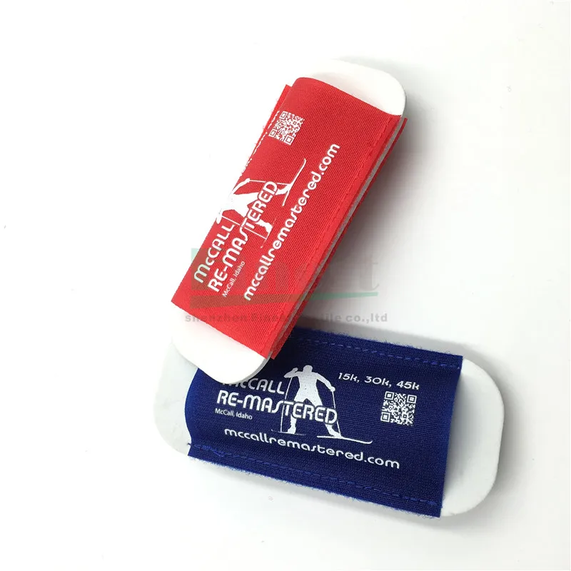 Custom Branded Ski Clip Foam Pad Ski holder for Nordic ski racing