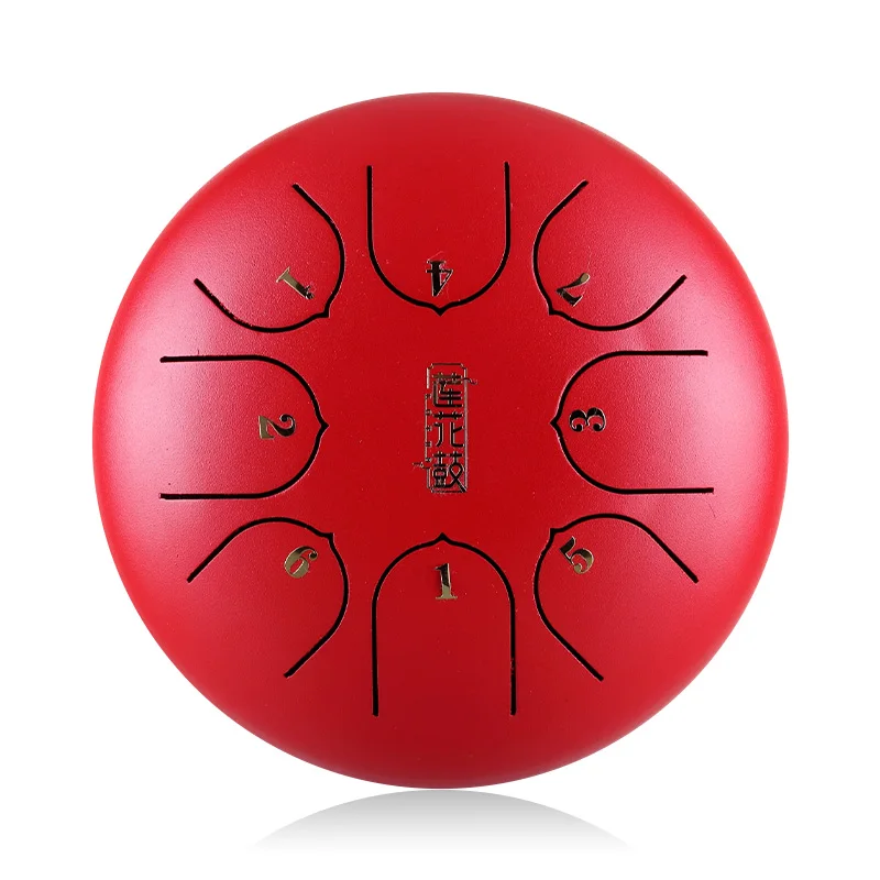 6 Inch 8-tone Steel Tongue Hollow Drum Percussion Instrument Forgetting Worry Drum