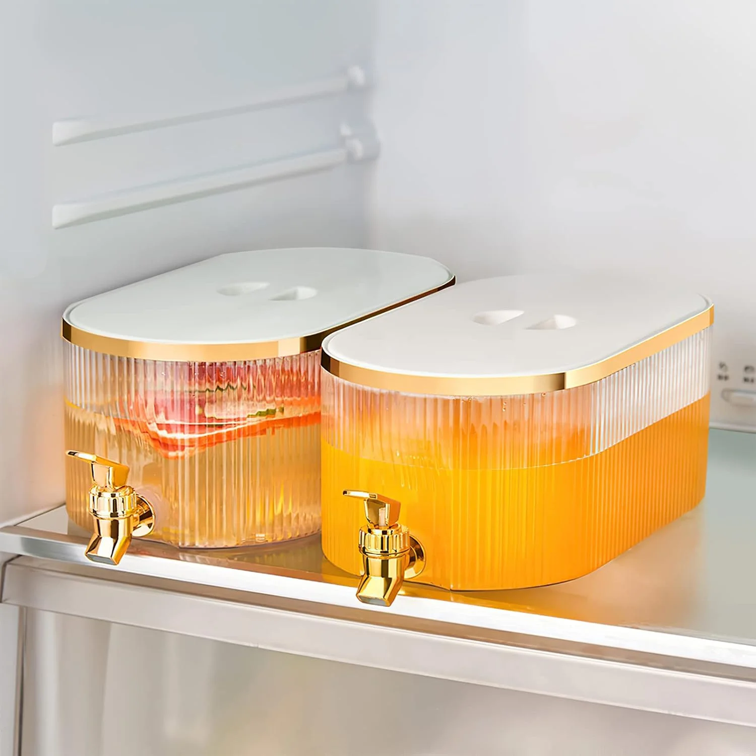 Faucet Cold Kettle With Lid 5.3l Fruit Tea Beverage Dispenser with Spigot_1.4 Gallon Drink Dispenser