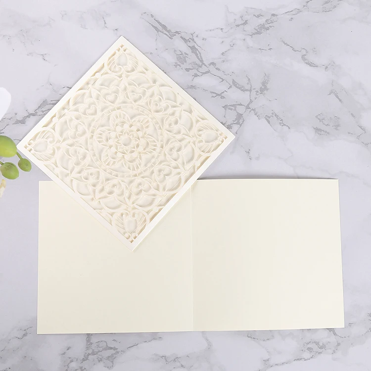 Square muslim invitations , business or party invitation cards