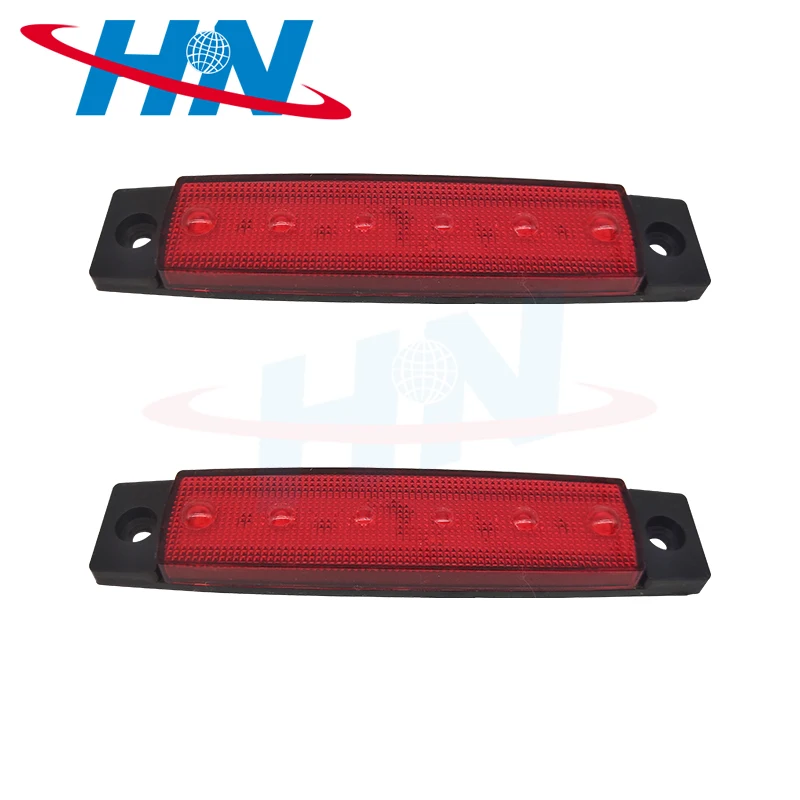  LED 24V 6 SMD авто Автобус Грузовик вагон боковой габаритный индикатор трейлер свет задний