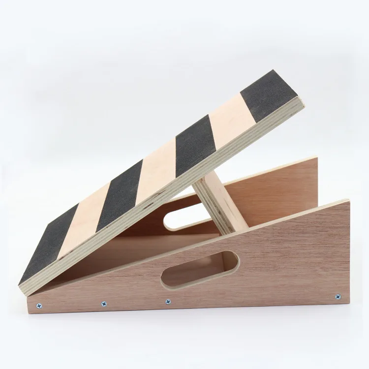 Adjustable Wooden Slant Board Foldable and Portable Calf Incline Board stretcher slant board