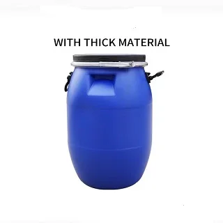 Синий пластиковый бочки с открытым верхом 30L 50L 60L 120L кольцом/метчиком