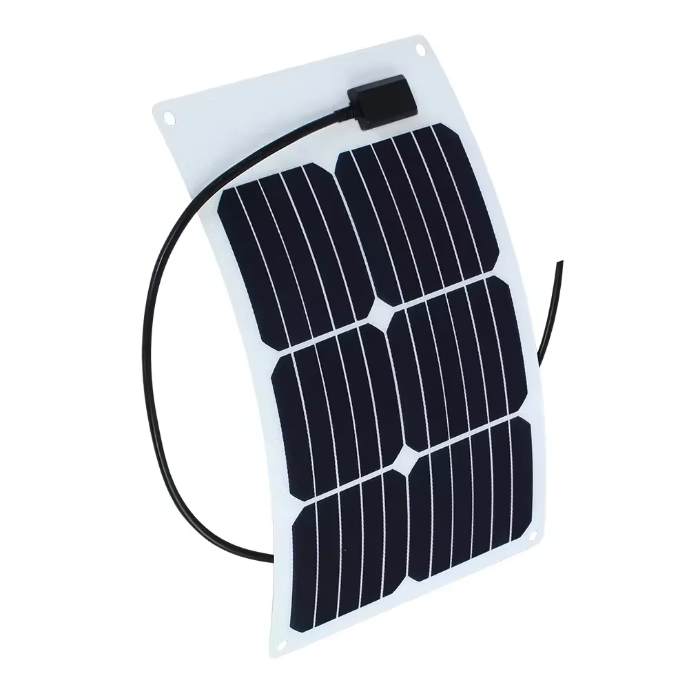 Customized Sunpower Flex Solar Cell 5.5w 18v Mono Crystalline Pet Laminated Small Size High Efficiency Etfe Flexible Solar Panel